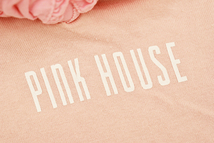 Y-5546★送料無料★美品★PINK HOUSE ピンクハウス★日本製 ピンク 大きなリボン付き 長袖 ロング T-シャツ カットソー フリーサイズ_画像6