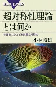 超対称性理論とは何か 宇宙をつかさどる究極の対称性 ブルーバックス／小林富雄(著者)