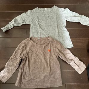 MUJI キッズ長袖Tシャツ 長袖カットソー　2点セット