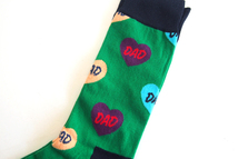 送料無料★新品｜未使用｜ハッピーソックス｜happy socks｜クルー丈ソックス｜I Love You Dad柄｜Father's Day Gift_画像3