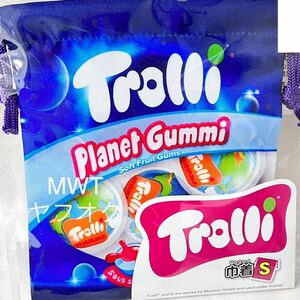 434924 Trolli 巾着　トローリ　地球グミ　グミ　お菓子　レディース　メンズ　キッズ　ファッション　バッグ　ポーチ　財布　新品　MWT