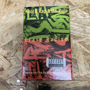 イ HIPHOP,R&B KOOL G RAP & D.J. POLO - ERASE RACISM シングル TAPE 中古品