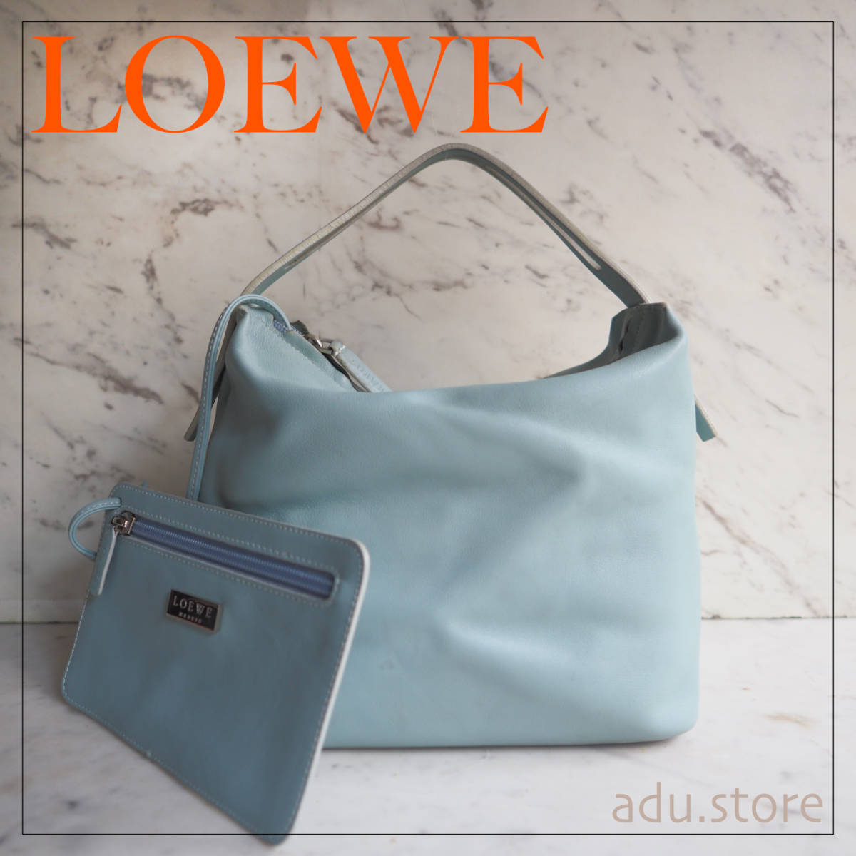 1年保証付き LOEWE ロエベ ハンドバッグ レザー A-28003861 白 保存袋