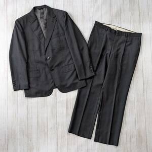 D'URBAN×Loro Piana/ダーバン×ブランドロロ・ピアーナ/ストライプ3Bジャケット×１タックスラックス/上下セット/セットアップ/良質ウール