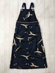 ketty/ Katty / whale total pattern overall * long skirt 2WAY/ all-in-one 