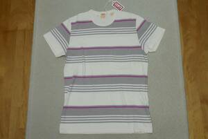 新品リーバイス31960-0053 Mサイズ カジュアルストライプ Tシャツ 半袖 グレーマルチ 60年代風 細身 VINTAGE CLOTHING CASUALS STRIPE TEE