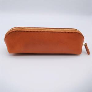 * new goods unused * high quality Tochigi leather pen case made in Japan Brown 
