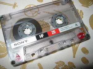 使用済み　中古　 カセットテープ　SONY　HF20　Type1　ノーマル　20分 　1本　爪あり　No.134