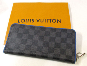 LOUIS VUITTON★ルイヴィトン　ダミエ　ヴェルティカル　N63305　ジッピーウォレット　長財布★S9371