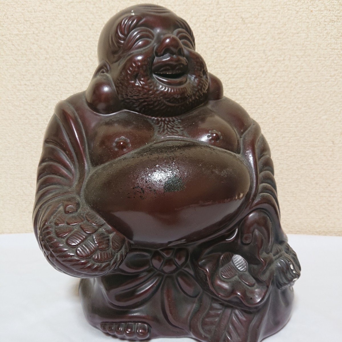 男女兼用 カジュアルウェア 翡翠 布袋さん 黄金袋 笑い仏像