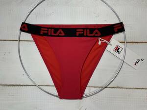 【即決】FILA フィラ 女性用 ビーチバレー ビキニ ショーツ 水着 ブルマ Red 海外XXS