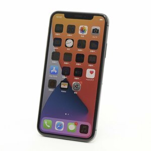 ▽470106 Apple アップル iPhoneX 256GB MQC12J/A スペースグレー SIMロックあり バッテリー84% softbank○判定