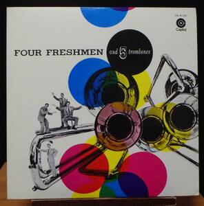 【JV123】FOUR FRESHMEN「Four Freshmen And 5 Trombones (フォア・フレッシュメンと5トロンボーンズ)」, JPN mono　★ジャズ・ボーカル