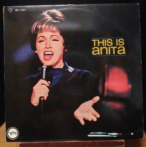 【JV057】ANITA O’DAY「This is Anita (ジス・イズ・アニタ)」, JPN mono 国内初回盤/ペラジャケ　★ジャズ・ボーカル