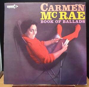 【JV028】CARMEN McRAE「Book Of Ballads (ブック・オブ・バラード)」, 73 JPN 国内初回盤　★ジャズ・ボーカル