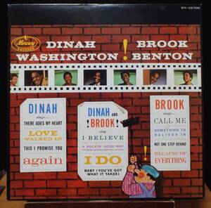 【JV082】DINAH WASHINGTON And BROOK BENTON「The Two Of Us」, 78 JPN mono 国内初回盤　★R&B