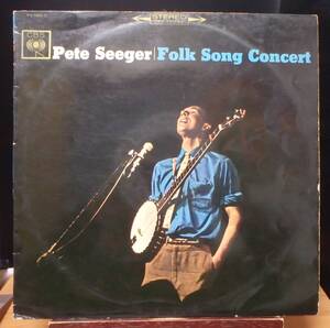 【CF037】PETE SEEGER「Folk Song Concert (楽しいフォーク・ソング・コンサート)」, 66 JPN 国内初回盤/ペラジャケ　★フォーク