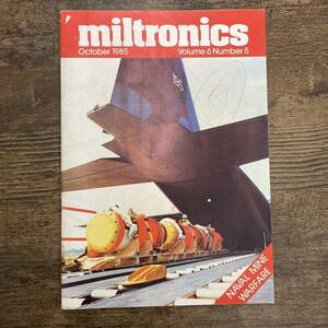 G-4438■miltronics 1985年10月号（洋書 外国書籍）■ミリタリー雑誌 戦車 戦闘機 軍艦