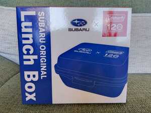  Subaru ×Coleman 120 anniversary commemoration lunch box blue unused postage 350 jpy ~ SUBARU Coleman blue 