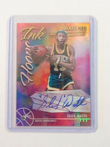 SLICK WATTS auto PANINI card NBA hoops 2021-22 スリック・ワッツ 直筆サインカード シアトル・スーパーソニックス Seattle Supersonics