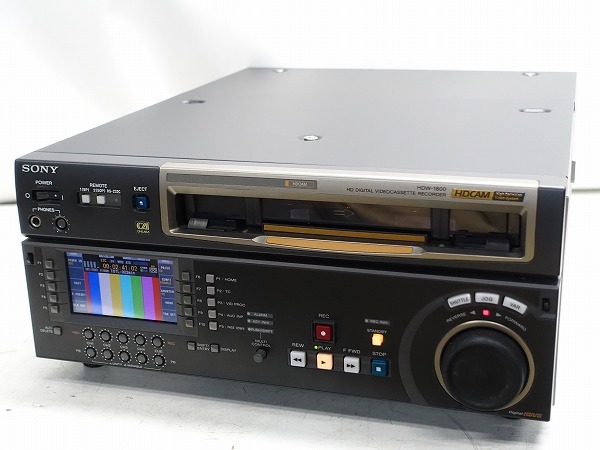 SONY HDW-1800 HDCAMレコーダー 【/正常動作品/HD-SDI/Drum(H12) 912H
