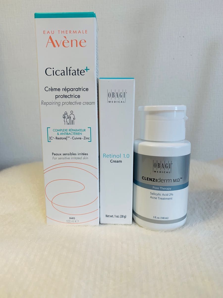 AVENE CICALFATE ML + OBAGI BHA 2% + OBAGI RETINOL 0 5%