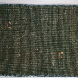 ギャッベ グリーン 45×62cm ギャベ 絨毯 ラグ マットの画像6