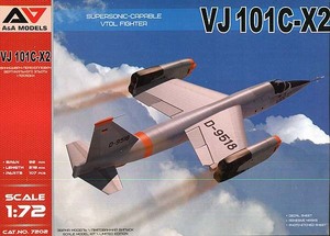 モデルズビット AAM-7202 1/72 VJ101C-X2 超音速垂直離着陸試作戦闘機