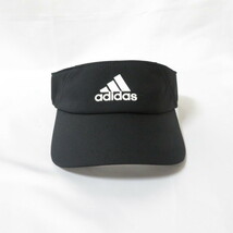 古着 OSFZ(54-57cm) adidas/アディダス ゴルフ サンバイザー 帽子 キャップ ブラック HD7304_画像3