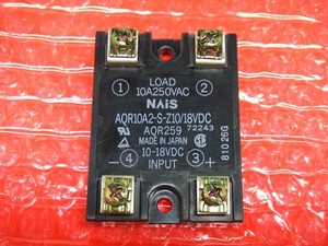  immediately shipping /1 months guarantee!Panasonic load 10A/75-250V high capacity SSR half conductor relay AQR259 terminal screw stopping type operation voltage :12V(10-18VDC) AQR10A2-S-Z10/18VDC