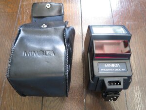 MINOLTA ミノルタ PROGRAM 2800AF ストロボ ケース付き 動作未確認