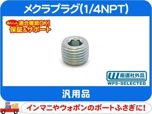 メクラプラグ 1/4NPT・汎用 インマニ ウォーターポンプ めくら アメ車 シボレー フォード クライスラー JEEP ダッジ USトヨタ★E1Y