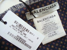 タグ付き BALENCIAGA イタリア製大判スカーフ 大判ストール PARIS プリント バレンシアガ_画像8