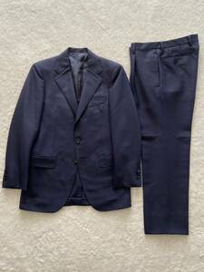  прекрасный товар SOVEREIGN size44 сделано в Японии темно-синий костюм мужской mo волосы темно синий темно-синий жакет слаксы темно-синий пятно темно-синий блейзер Sovereign 