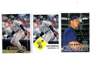 MLB 1998 Fleer TRADTION Alex Rodriguez アレックス・ロドリゲス　A・ロッド　3枚セット　 新品ミント状態品