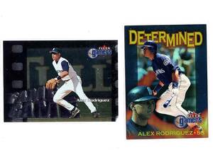 MLB 2000 Fleer GAMERS #111&10D Alex Rodriguez アレックス・ロドリゲス　A・ロッド　2枚セット　新品ミント状態品