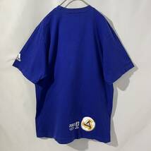 adidas 2003 キリンチャレンジカップ アディダス KIRIN サッカー 日本代表 半袖 Tシャツ ブルー 青 サイズL 綿100%_画像3