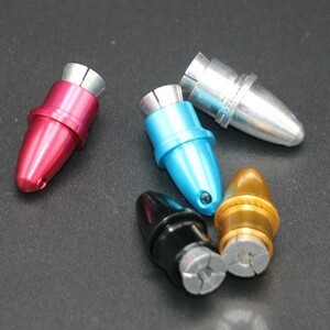 【新品】アルミ スピンナー コレット プロペラアダプター 3.17mm （ブラック）黒