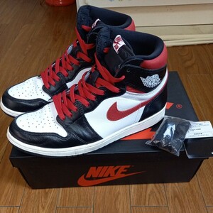 28.5cm NIKE AIR JORDAN 1 RETRO HIGH OG ナイキエアジョーダン1 赤黒 BRED 箱付 USED 