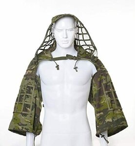 ギリーフード マルチカムトロピック スナイパー フード ミリタリー 狙撃 迷彩 戦闘服 装備 Ghillie Suit Base ギリースーツ ハーフギリー