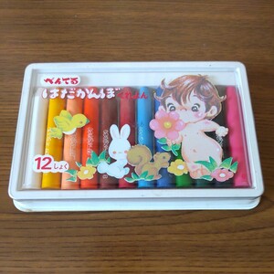 文具店在庫品☆ぺんてる【はだかんぼ】くれよん 12色☆