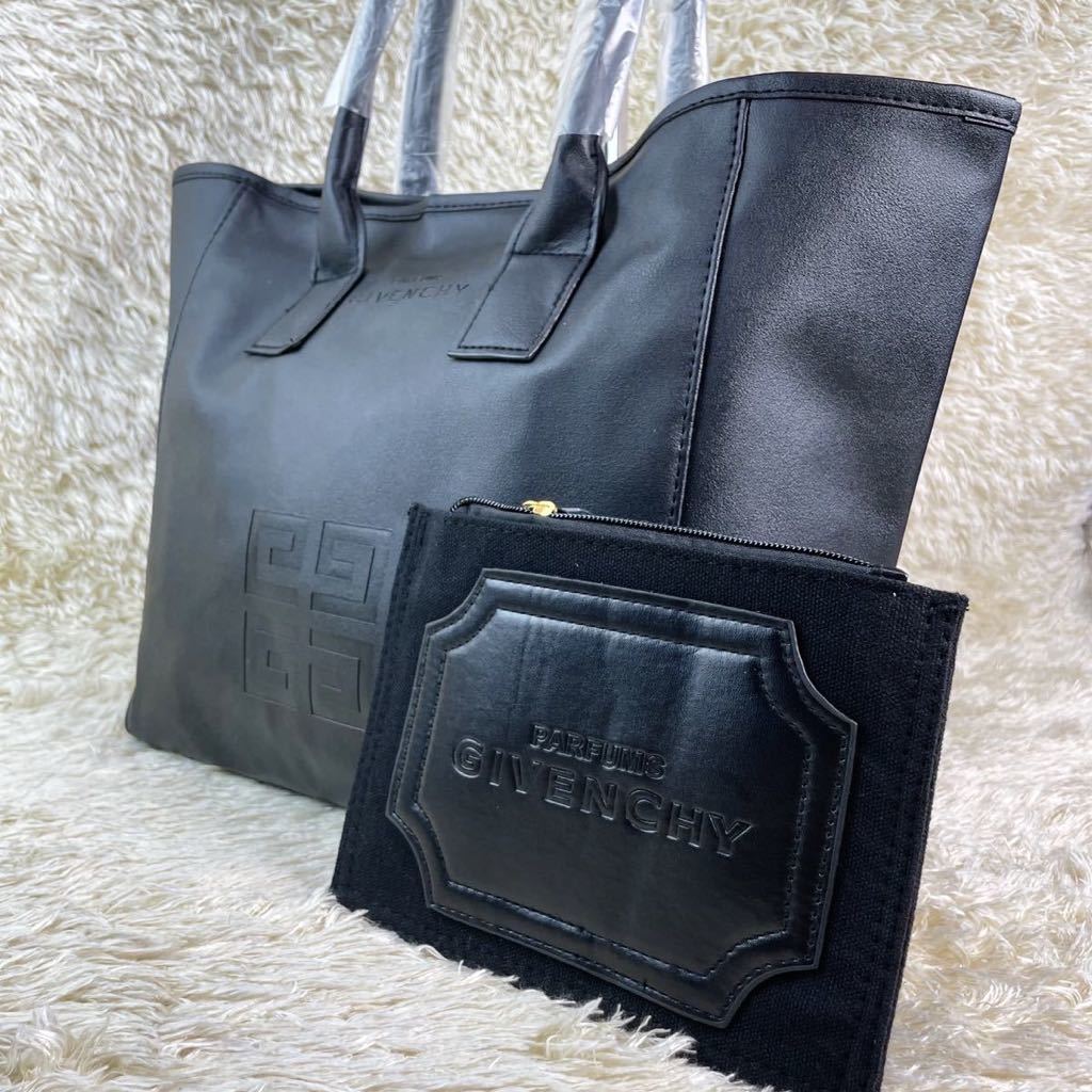 ♥きれいなブルー♥ジバンシー正規品レザーハンドトートバッグ