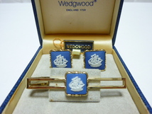 ウェッジウッド　Wedgwood　タイピン＆カフス　美品！！_画像1