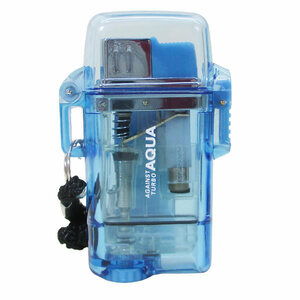  turbo lighter aqua AQUA note go in type manner, water . strong 2 year guarantee twin light blue x 1 pcs / free shipping 