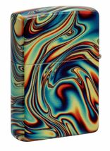 ジッポー オイルライター アメリカ加工 Colorful Swirl Design 48612&ギフトボックスセット（オイル＋フリント+BOX）/送料無料_画像3