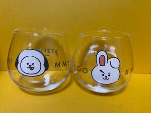 BT21 ゆらゆらグラス CHIMMY＆COOKY 2点セット