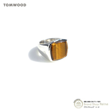 トムウッド （TOM WOOD） Cushion クッション リング タイガーアイ シルバー 925 指輪 #54 14号 R74HQTIE01S925（新品）_画像1