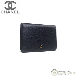 シャネル （CHANEL） ココマーク ミディアムウォレット 二つ折り 財布 ヴィンテージ品 ブラック（中古）