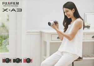 Fujifilm Fuji X-A3 catalog /2016.9( unused beautiful goods )
