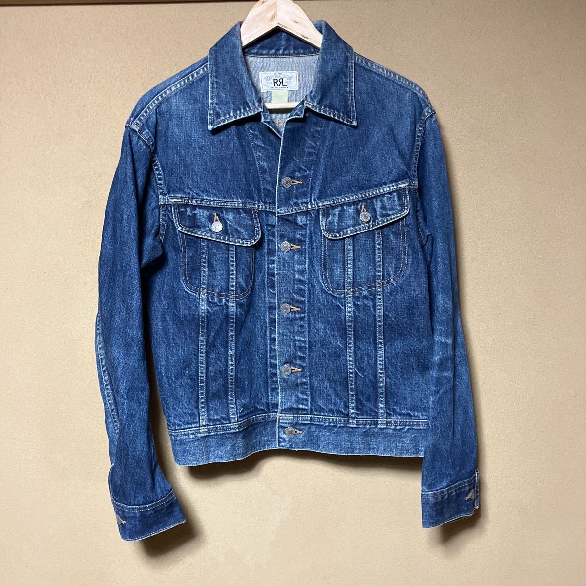 絶妙なデザイン USA製 ダブルアールエル RRL ヒッコリーストライプ L